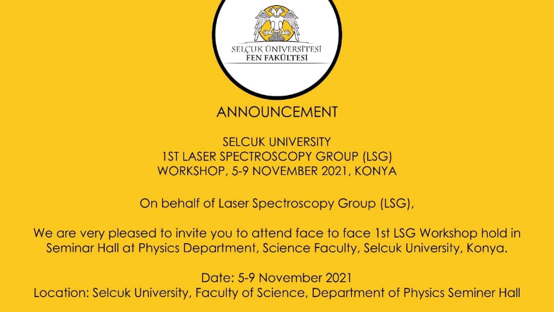 1.Lazer Fizik Çalıştayı